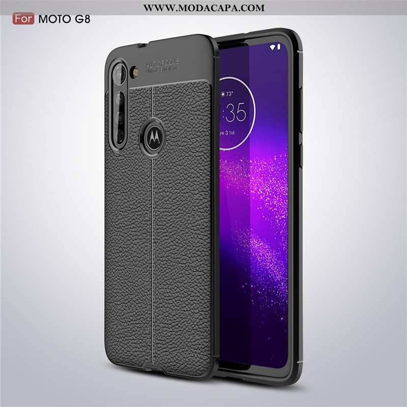 Capas Moto G8 Protetoras Preto Telemóvel Antiderrapante Soft Anti Suor Comprar