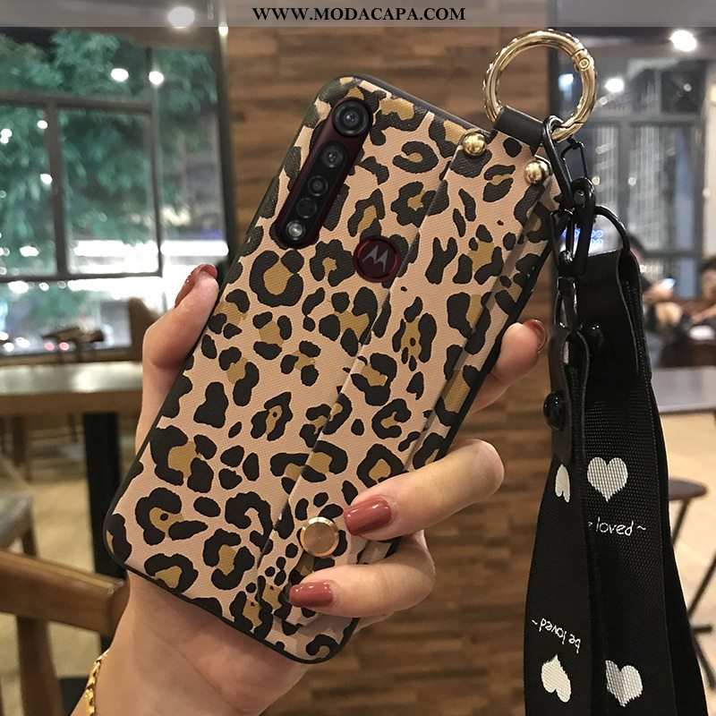 Capas Moto G8 Plus Cordao Florido Suporte Series Telemóvel Wrisband Baratos