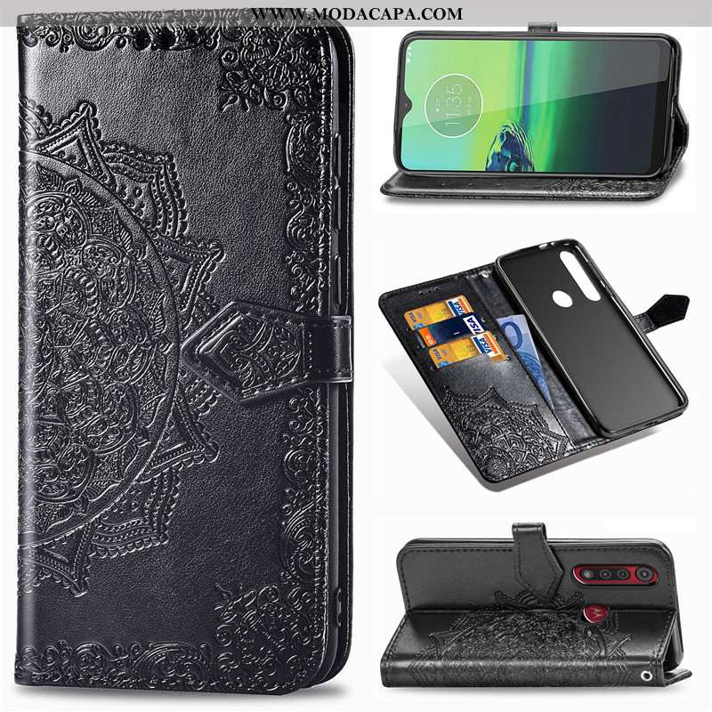 Capas Moto G8 Plus Cordao Lisas Cases Preto Cover Protetoras Baratas