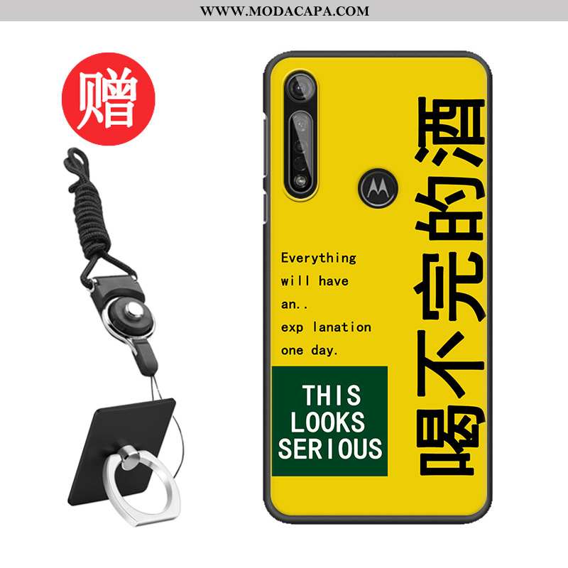 Capa Moto G8 Plus Tendencia Capas Cases Telemóvel Customizadas Azul Protetoras Barato