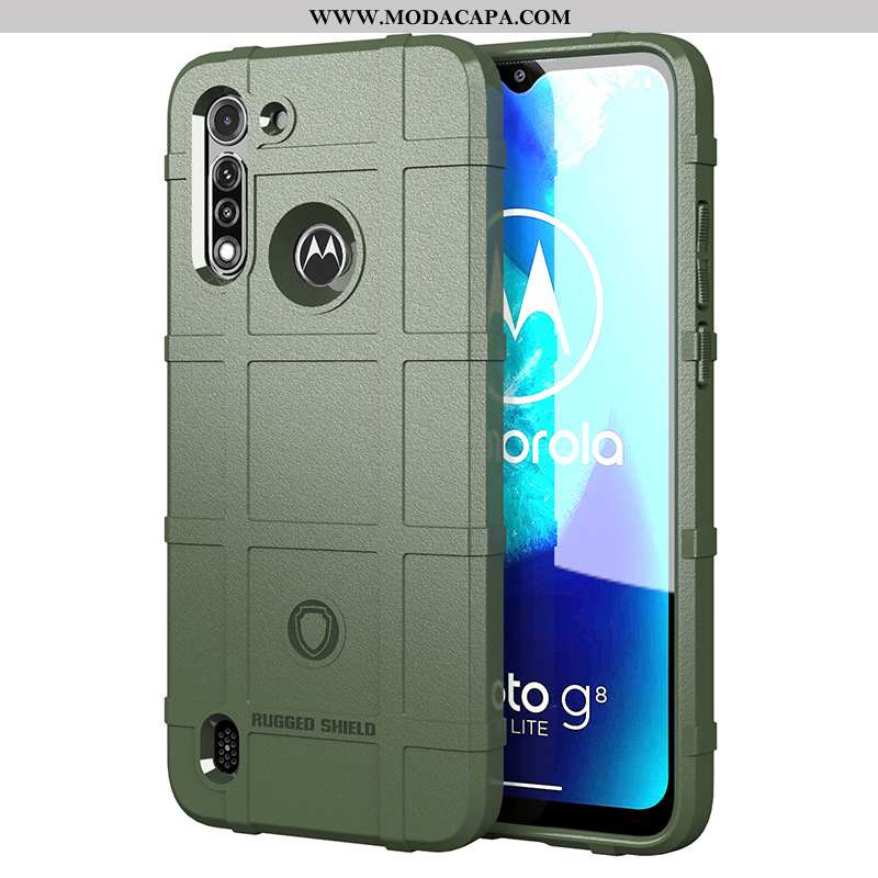 Capas Moto G8 Power Lite Protetoras Cases Telemóvel Silicone Verde Antiqueda Promoção