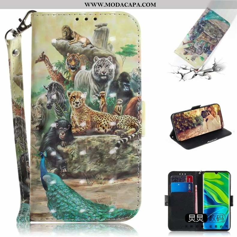 Capa Moto G8 Power Lite Couro Desenho Animado Telemóvel Capas Verde Bonitos Cases Comprar