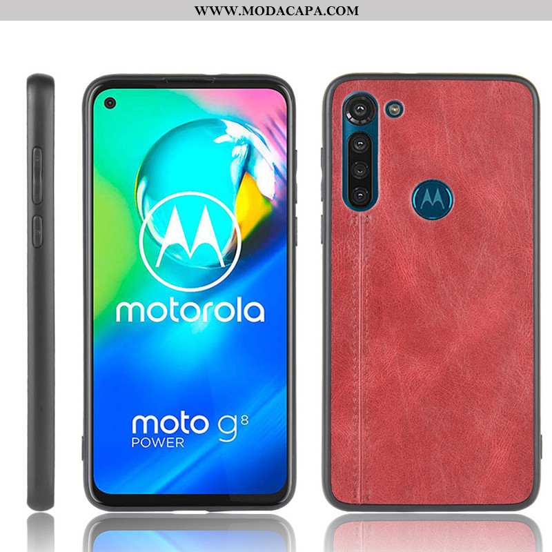 Capa Moto G8 Power Protetoras Vaca Capas Cases Resistente Fio Vermelho Online