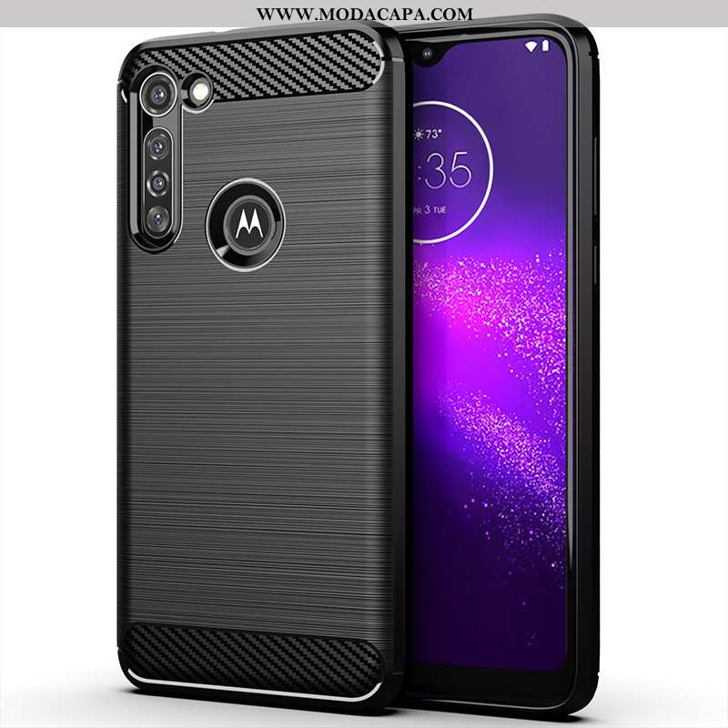 Capa Moto G8 Power Protetoras Cases Silicone Telemóvel Capas Preto Antiqueda Venda