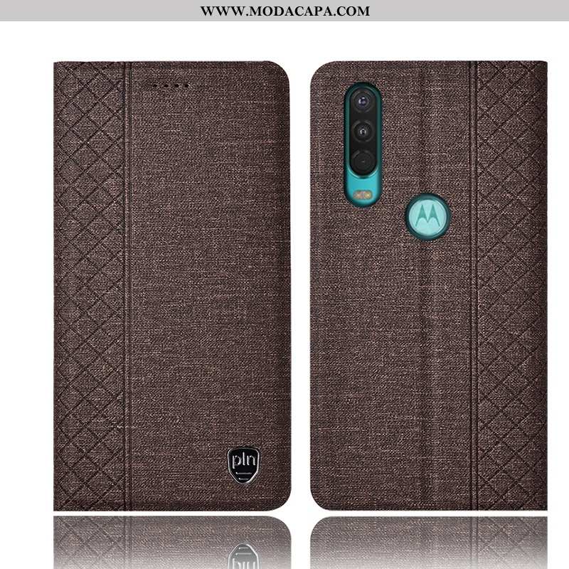 Capas Motorola One Action Couro Cases Completa Protetoras Antiqueda Telemóvel Barato