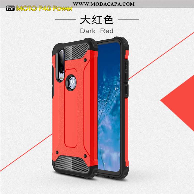 Capas Motorola One Action Tendencia Cases Completa Protetoras Telemóvel Vermelho Online