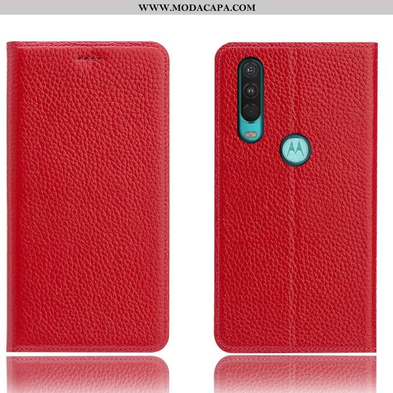 Capas Motorola One Action Protetoras Completa Cases Couro Genuíno Cover Antiqueda Baratas