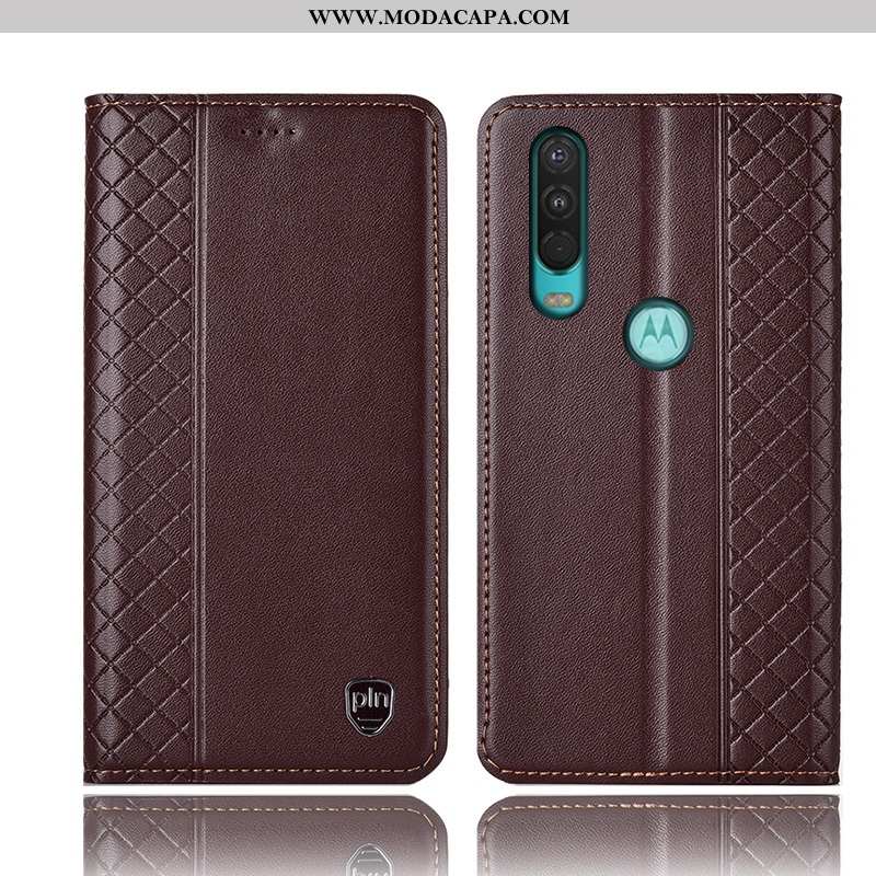 Capas Motorola One Action Protetoras Completa Telemóvel Couro Legitimo Antiqueda Cover Cases Venda