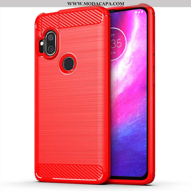 Capa Motorola One Hyper Capas Cases Vermelho Telemóvel Baratos