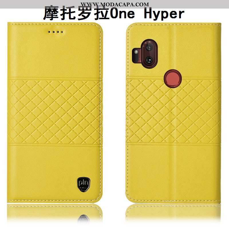 Capa Motorola One Hyper Couro Legitimo Cover Telemóvel Protetoras Capas Antiqueda Cases Baratos