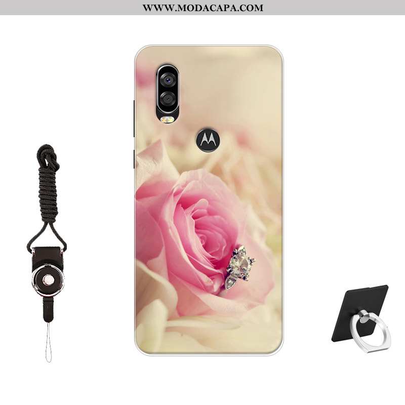 Capa Motorola One Vision Tendencia Soft Telemóvel Cases Silicone Antiqueda Capas Venda