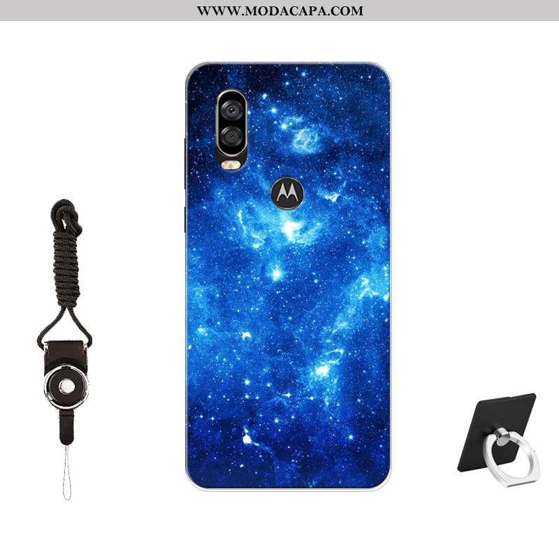 Capa Motorola One Vision Tendencia Soft Telemóvel Cases Silicone Antiqueda Capas Venda