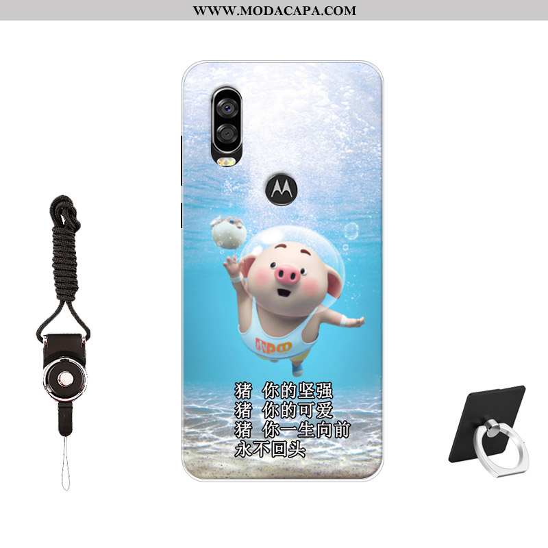 Capa Motorola One Vision Tendencia Soft Telemóvel Cases Silicone Antiqueda Capas Venda