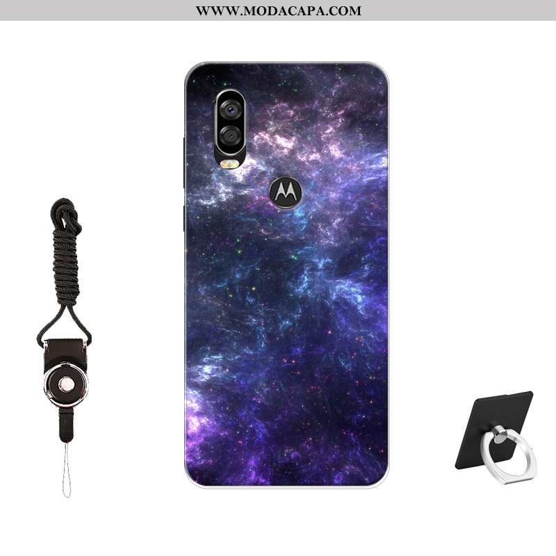 Capa Motorola One Vision Tendencia Soft Telemóvel Cases Silicone Antiqueda Capas Venda