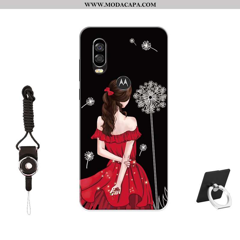 Capa Motorola One Vision Tendencia Soft Telemóvel Cases Silicone Antiqueda Capas Venda