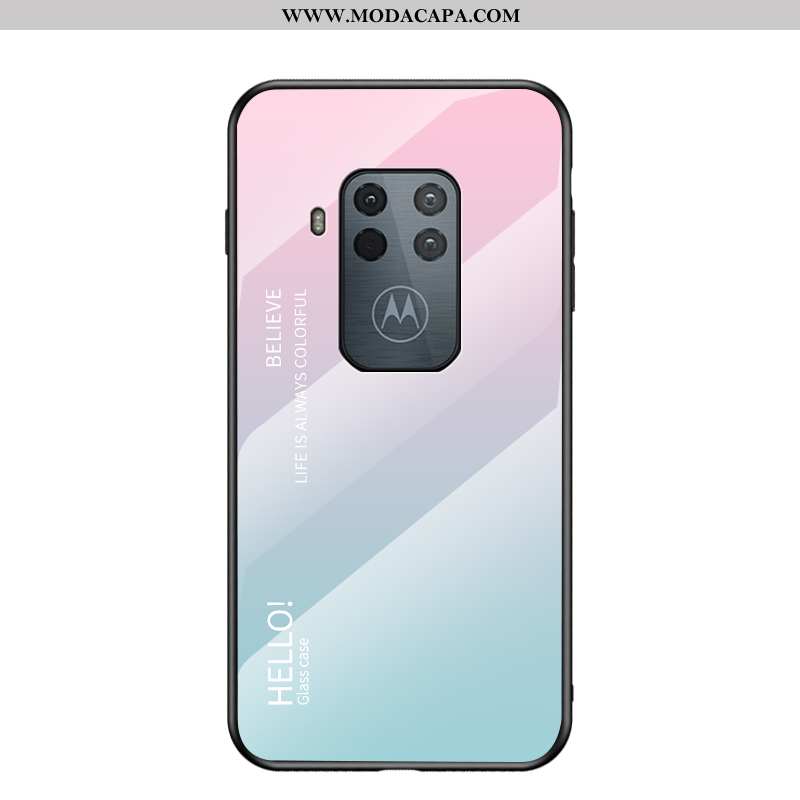 Capas Motorola One Zoom Protetoras Vidro Telemóvel Tendencia Gradiente Cases Completa Comprar