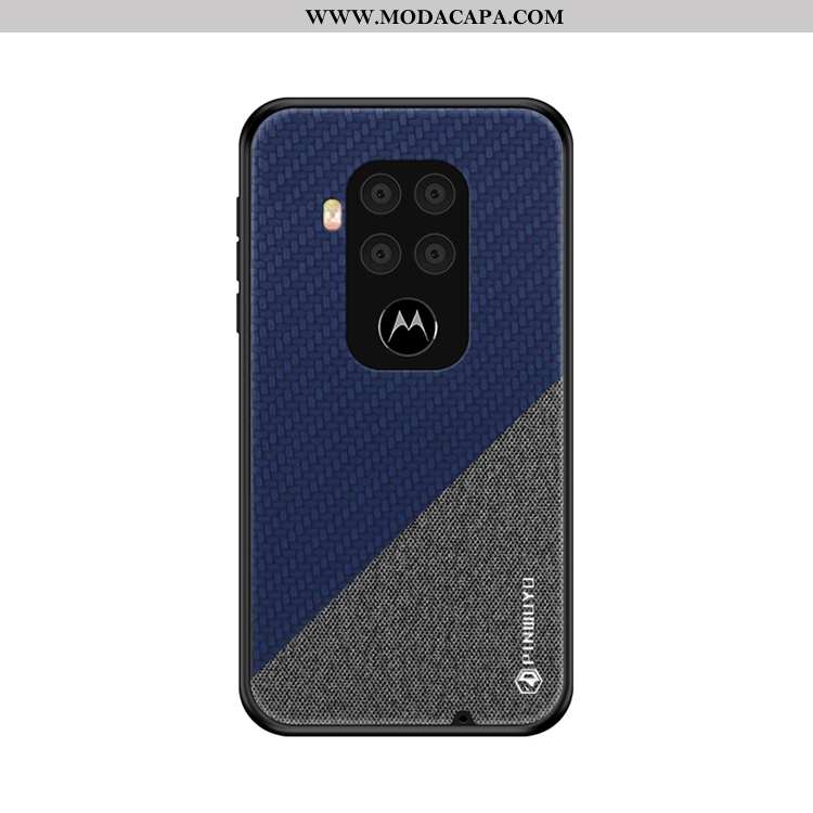 Capas Motorola One Zoom Super Telemóvel Slim De Tela Azul Escuro Online