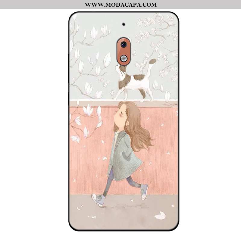 Capa Nokia 2.1 Soft Capas Azul Antiqueda Desenho Animado Cases Tendencia Online