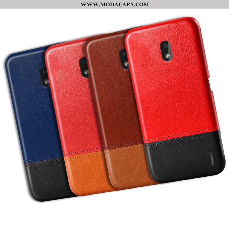 Capa Nokia 2.2 Couro Capas Retro Protetoras Cases Personalizado Vermelho Online