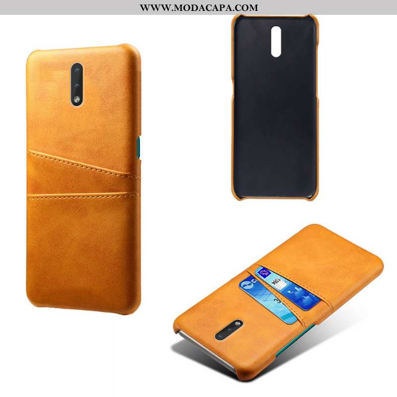 Capas Nokia 2.3 Protetoras Couro Amarela Cases Slim Resistente Barato