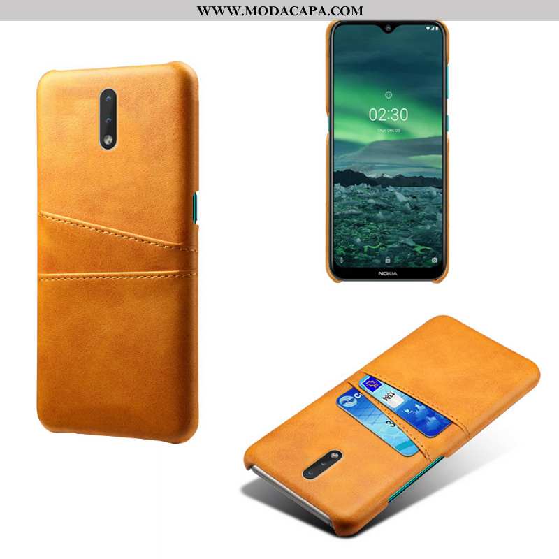 Capas Nokia 2.3 Protetoras Couro Amarela Cases Slim Resistente Barato