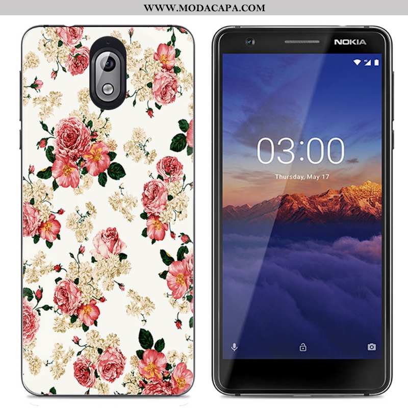 Capas Nokia 3.1 Criativas Tendencia Desenho Animado Transparente Cases Colorido Simples Barato