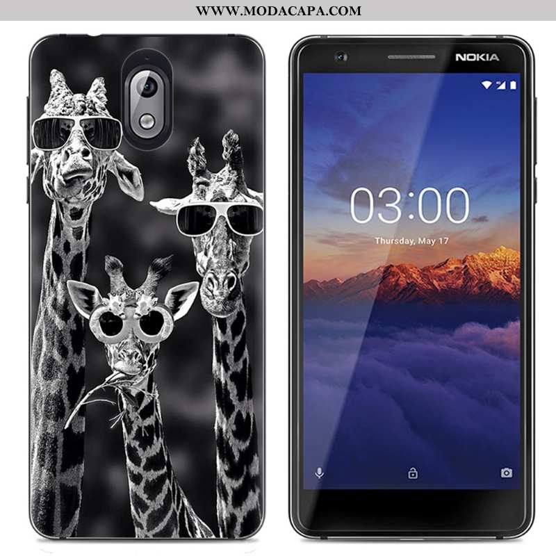 Capas Nokia 3.1 Criativas Tendencia Desenho Animado Transparente Cases Colorido Simples Barato