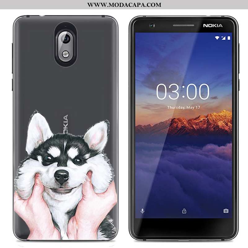 Capas Nokia 3.1 Criativas Tendencia Desenho Animado Transparente Cases Colorido Simples Barato