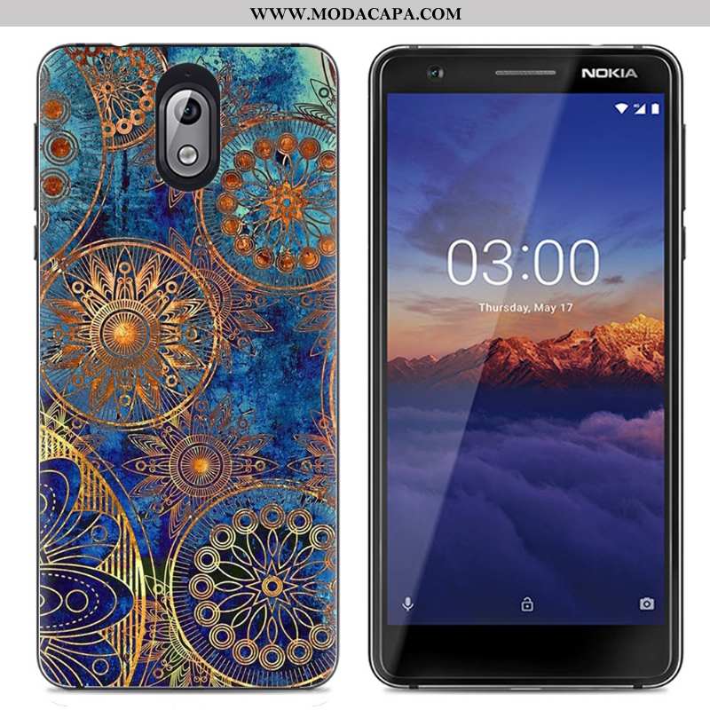 Capas Nokia 3.1 Criativas Tendencia Desenho Animado Transparente Cases Colorido Simples Barato