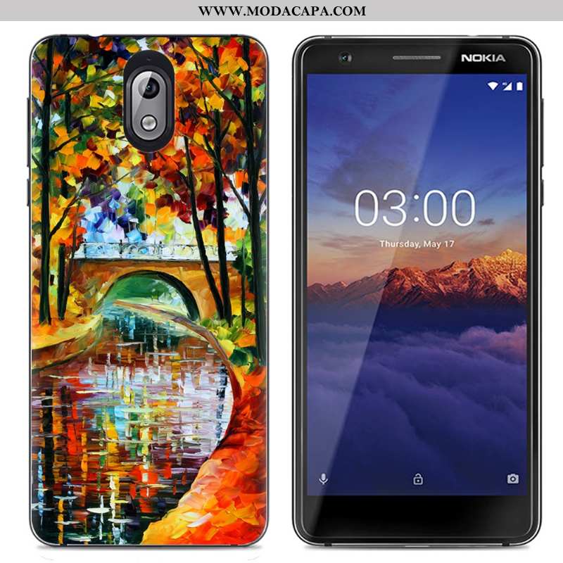 Capas Nokia 3.1 Criativas Tendencia Desenho Animado Transparente Cases Colorido Simples Barato