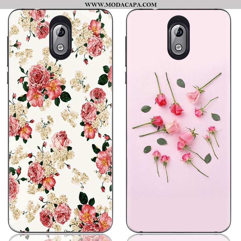 Capas Nokia 3.1 Criativas Tendencia Desenho Animado Transparente Cases Colorido Simples Barato