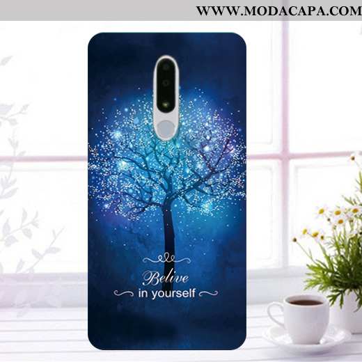 Capas Nokia 3.1 Plus Soft Protetoras Preto Antiqueda Telemóvel Cases Promoção