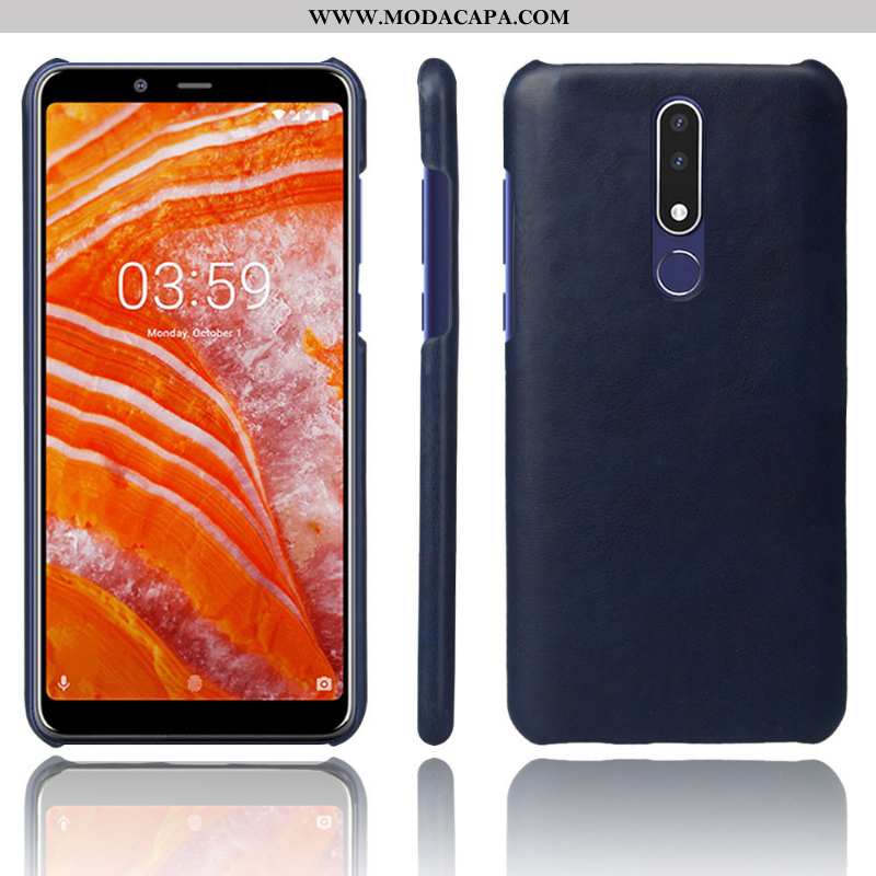 Capa Nokia 3.1 Plus Protetoras Couro Lisas Telemóvel Laranja Capas Cases Comprar