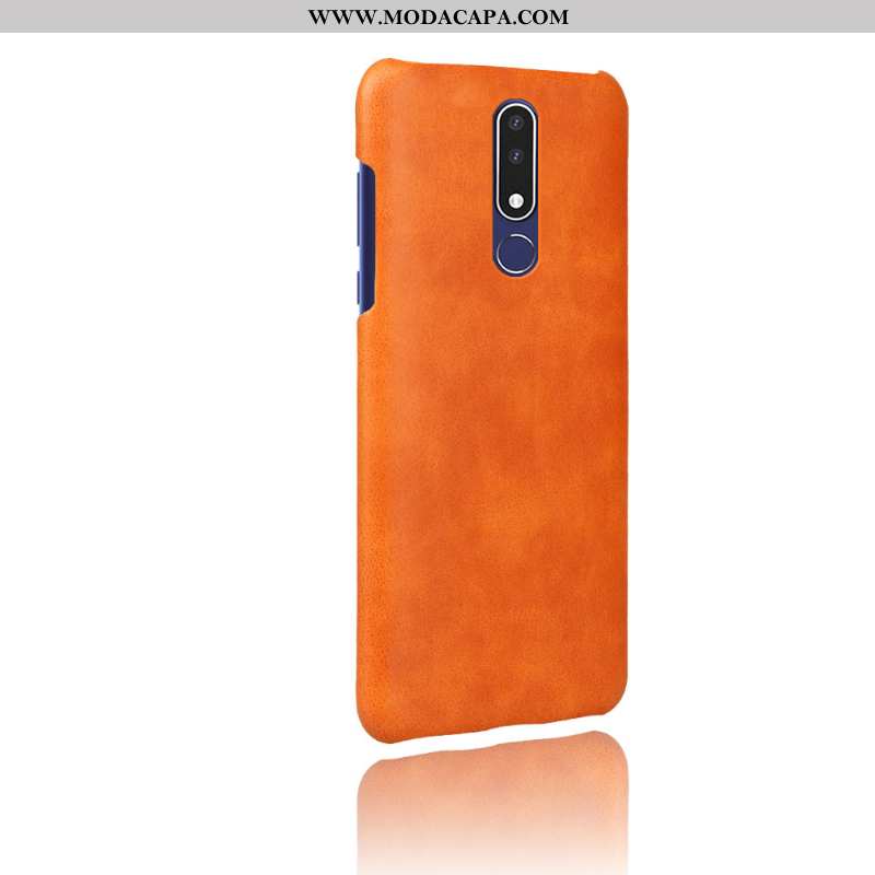 Capa Nokia 3.1 Plus Protetoras Couro Lisas Telemóvel Laranja Capas Cases Comprar