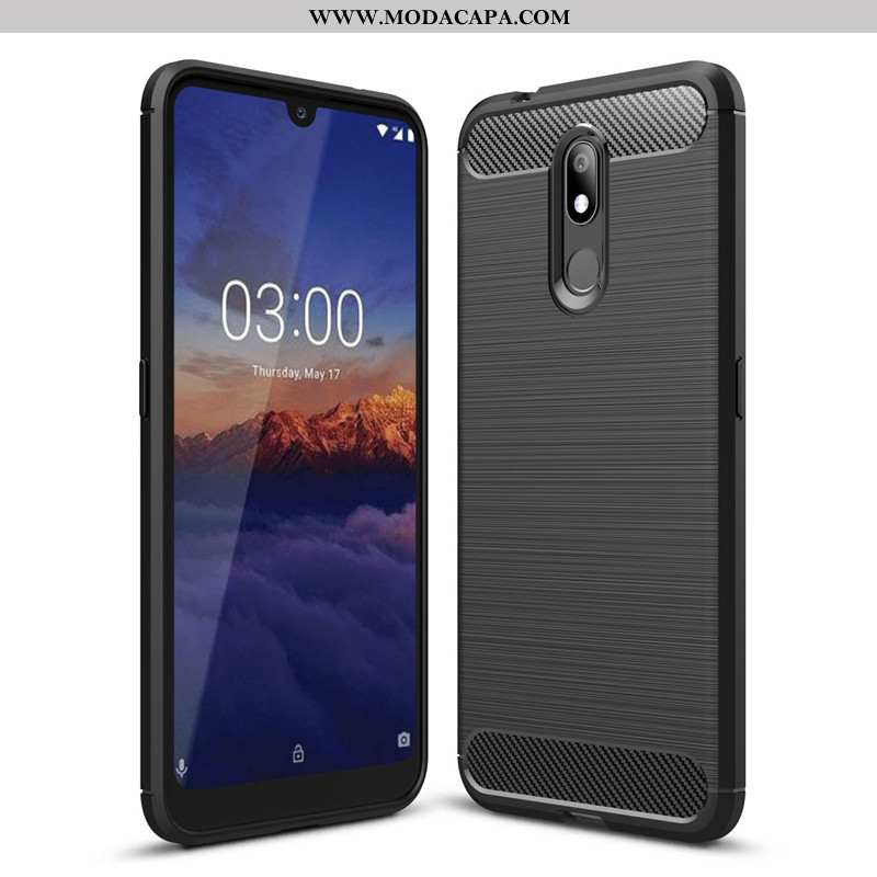 Capa Nokia 3.2 Silicone Cases Fibra Completa Telemóvel Protetoras Capas Baratas