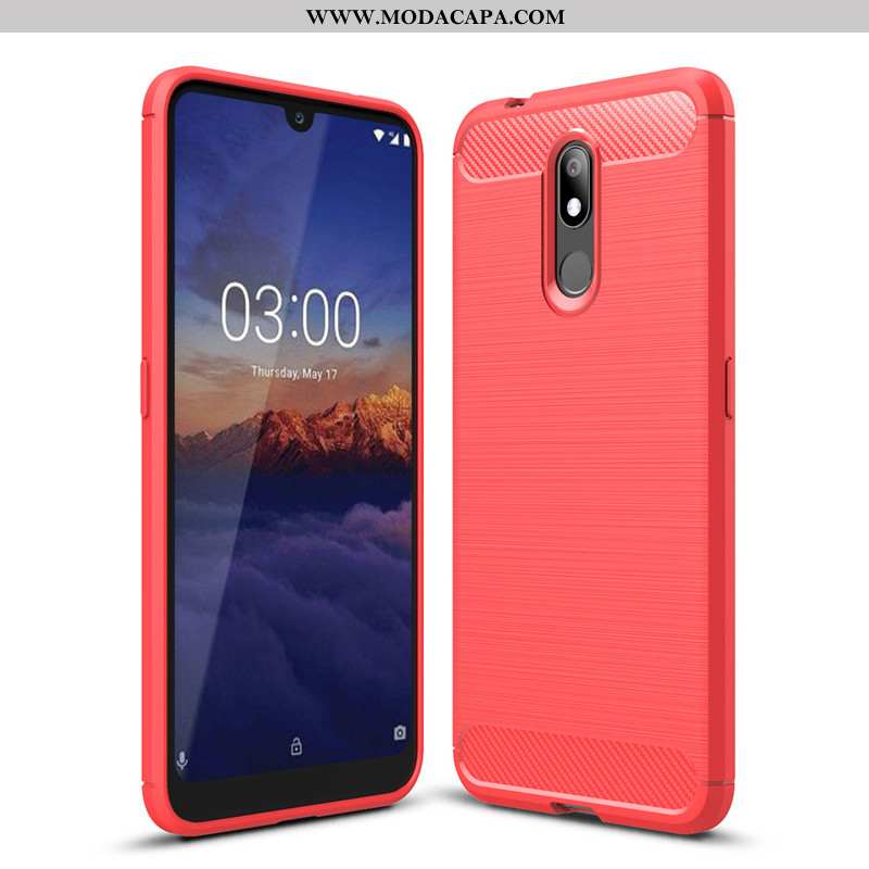 Capa Nokia 3.2 Silicone Cases Fibra Completa Telemóvel Protetoras Capas Baratas