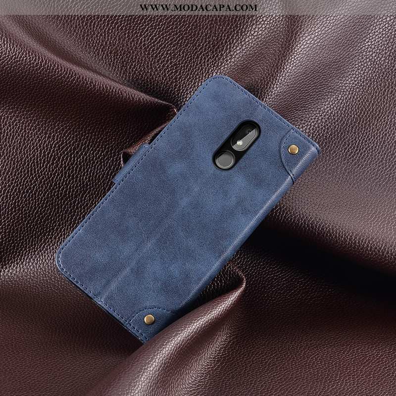 Capas Nokia 3.2 Criativas Tendencia Caqui Couro Telemóvel Cases Cover Barato