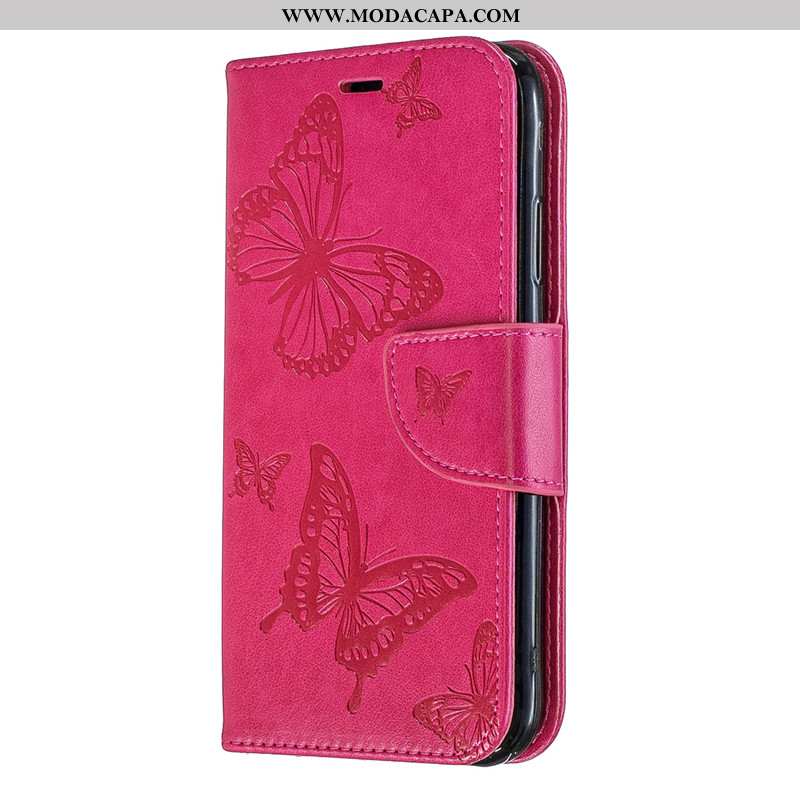 Capa Nokia 4.2 Couro Borboleta Cordao Cover Telemóvel Capas Florida Baratas