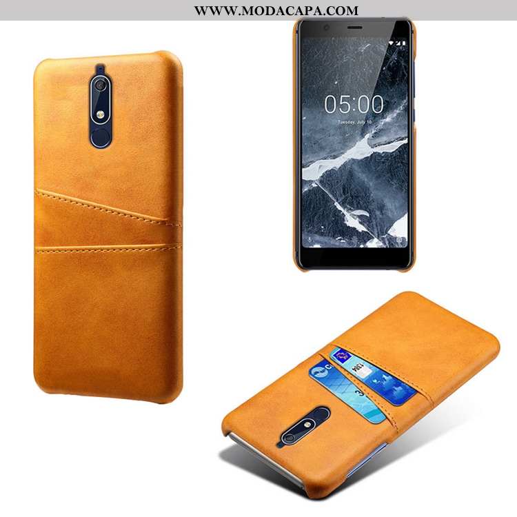 Capa Nokia 5.1 Couro Antiqueda Telinha Personalizado Couro Telemóvel Capas Promoção