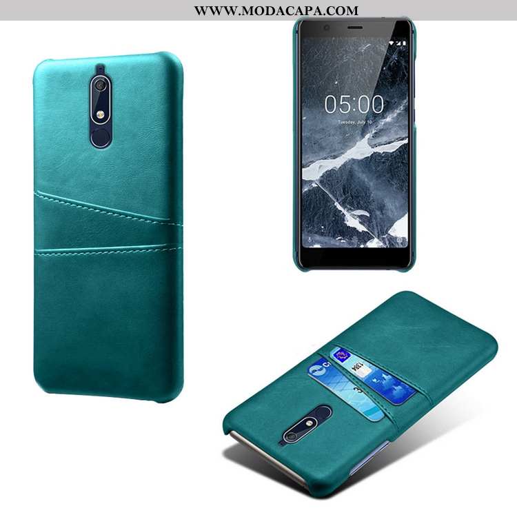 Capa Nokia 5.1 Couro Antiqueda Telinha Personalizado Couro Telemóvel Capas Promoção