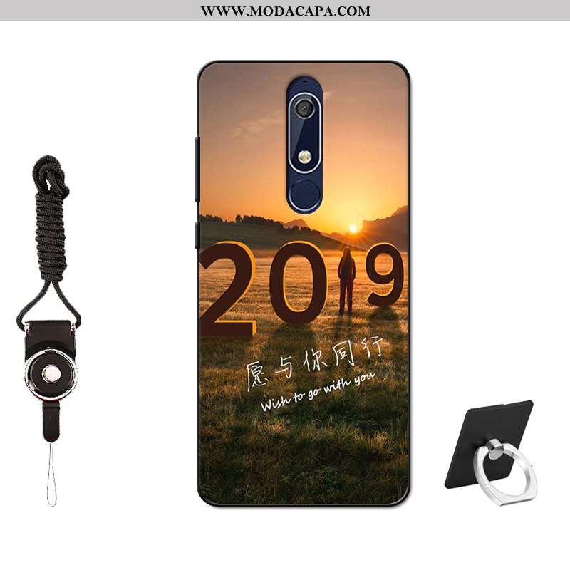 Capas Nokia 5.1 Silicone Malha Completa Soft Protetoras Vermelho Comprar