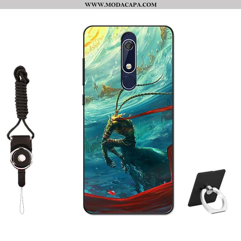 Capas Nokia 5.1 Silicone Malha Completa Soft Protetoras Vermelho Comprar