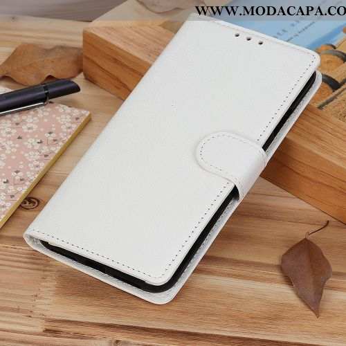 Capa Nokia 5.1 Couro Couro Branco Antiqueda Negócio Completa Capas Comprar