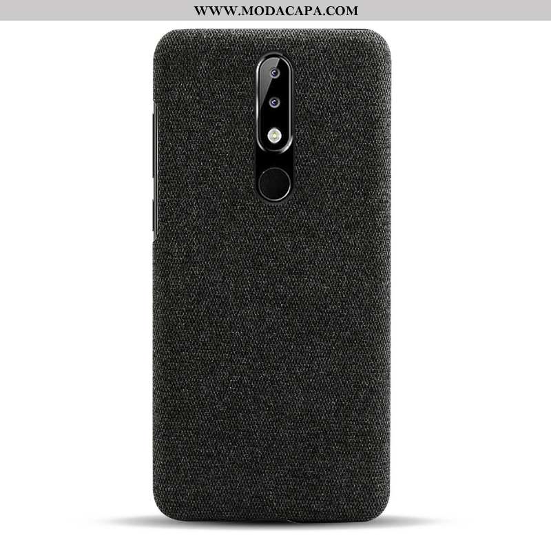 Capas Nokia 5.1 Plus Protetoras Slim Cases Vermelho Tecido Telemóvel Online