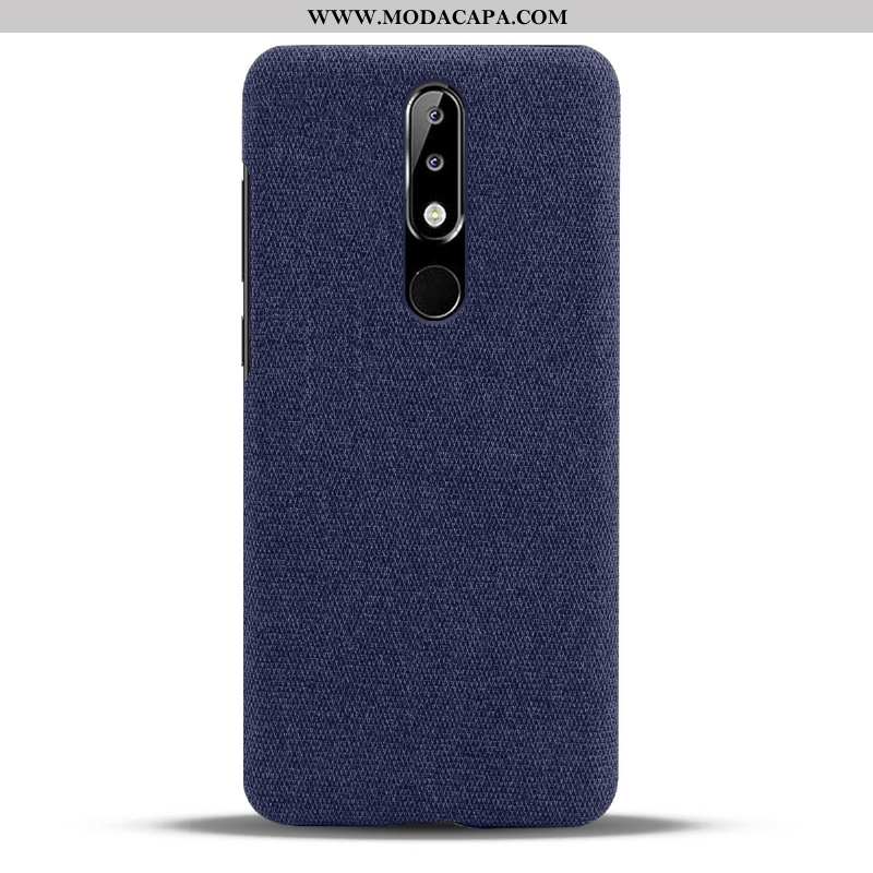 Capas Nokia 5.1 Plus Protetoras Slim Cases Vermelho Tecido Telemóvel Online