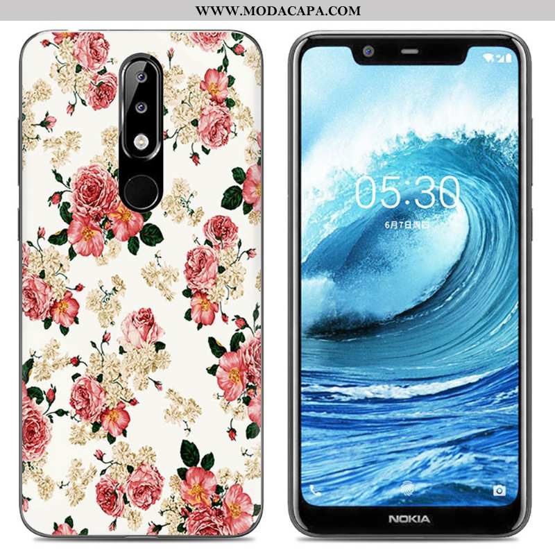 Capas Nokia 5.1 Plus Desenho Animado Cases Soft Protetoras Rosa Criativas Pintado Online