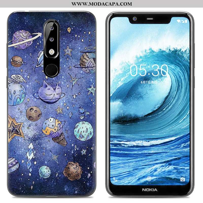 Capas Nokia 5.1 Plus Desenho Animado Cases Soft Protetoras Rosa Criativas Pintado Online