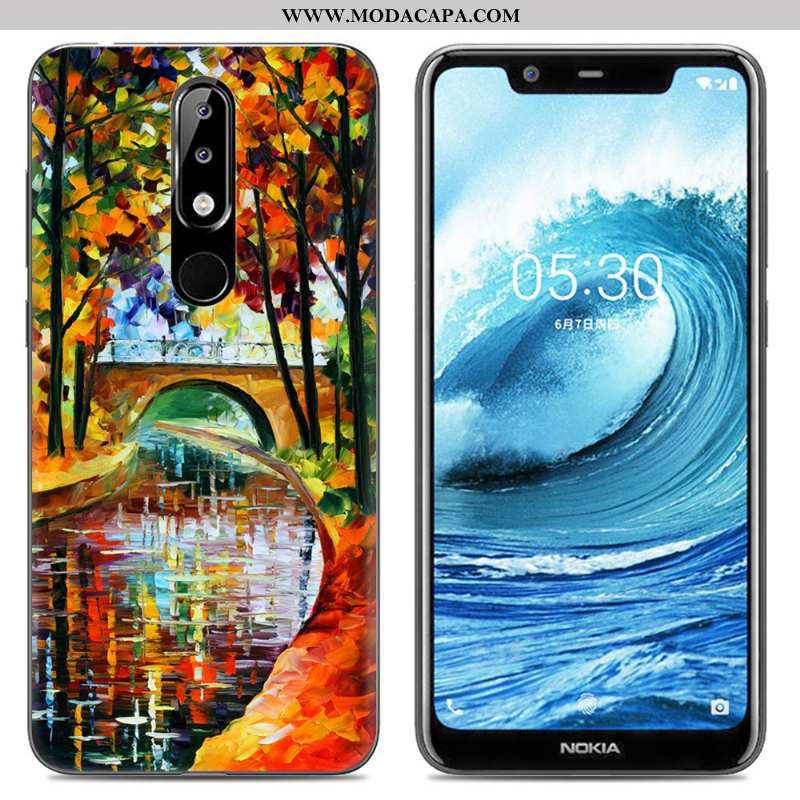 Capas Nokia 5.1 Plus Desenho Animado Cases Soft Protetoras Rosa Criativas Pintado Online