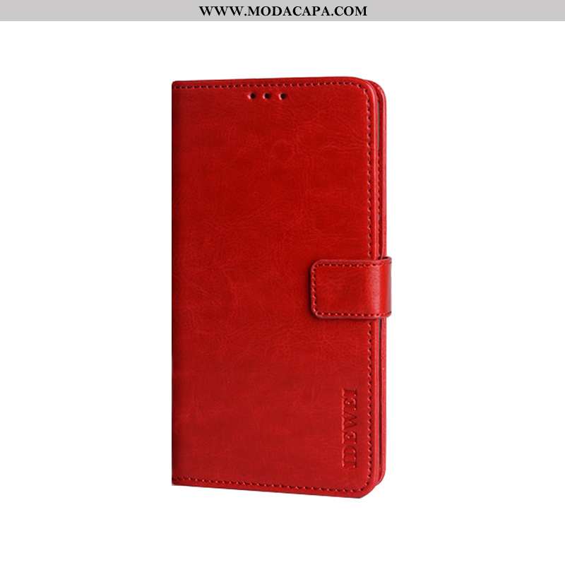 Capas Nokia 5.1 Plus Carteira Cases Cover Vermelho Telemóvel Protetoras 2020 Baratas