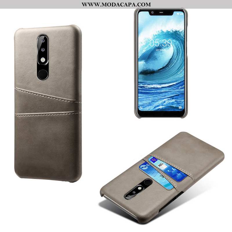 Capas Nokia 5.1 Plus Couro Rosa Cases Protetoras Antiqueda Telemóvel Online